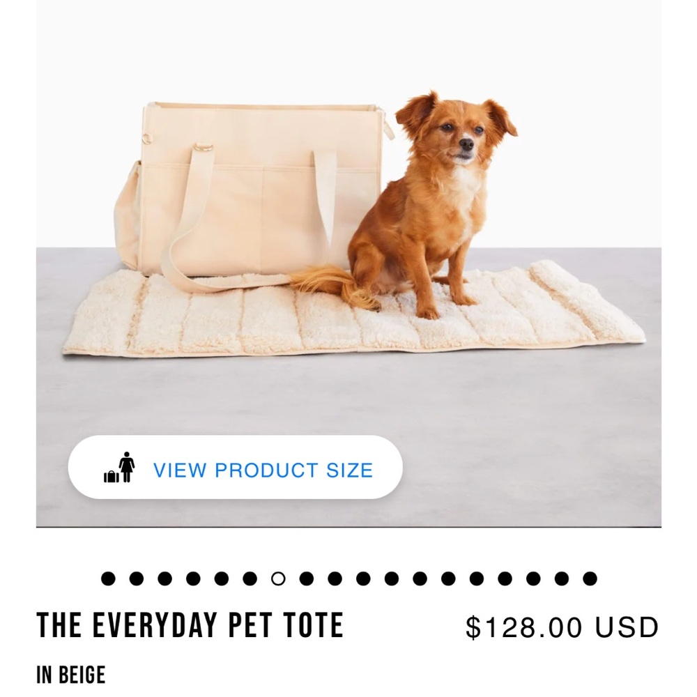BEIS The Everyday Pet Tote in Beige
